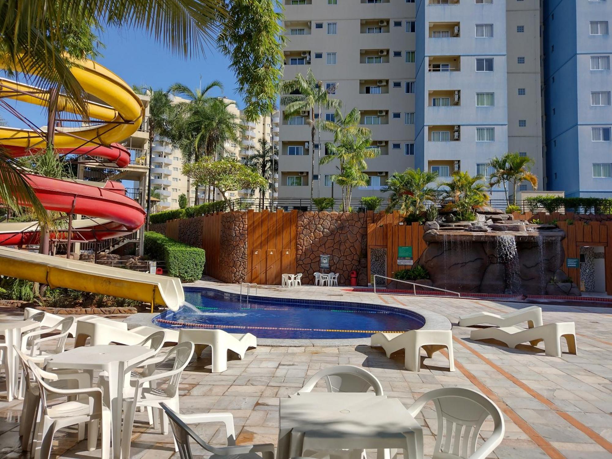 Golden Dolphin Grande Hotel Caldas Novas - Achei Ferias - Com Roupa De Cama Exteriér fotografie